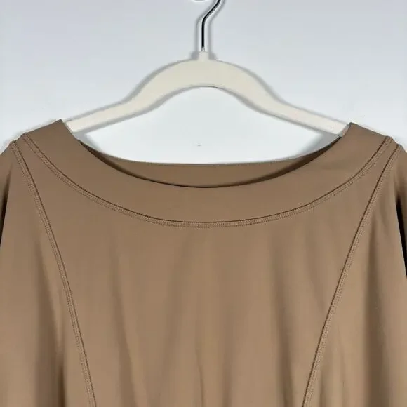 Balance Athletica Neutral Tan Oversized Elastic Cinch Waiset Outlander Pullover - Picture 2 of 9